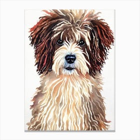 Puli Watercolour dog Canvas Print
