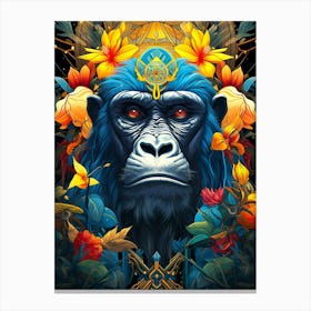 Gorilla Head Canvas Print