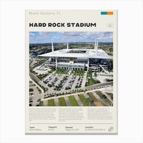 Miami Dolphins - Hard Rock Stadium 1 Canvas Print