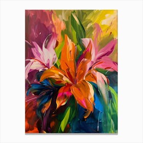 Colorful Lilies Canvas Print