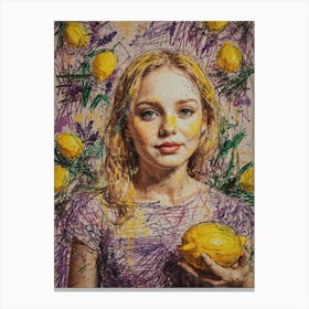 Lemon Girl 1 Canvas Print