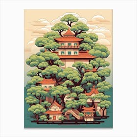 Bonsai Tree Japanese Style 11 Canvas Print