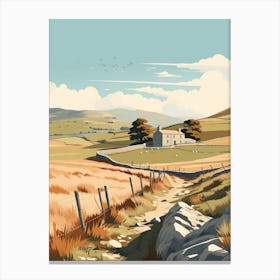 The Yorkshire Dales England 3 Hiking Trail Landscape Canvas Print
