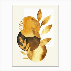 Gold Leaves Canvas Print 2 Canvas Print