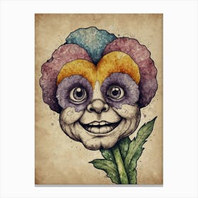 Clown Flower Canvas Print