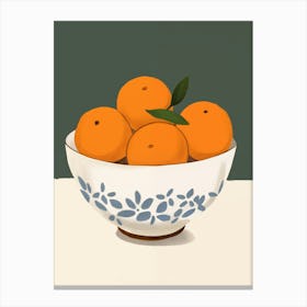 Oranges In A Bowl 4 Canvas Print