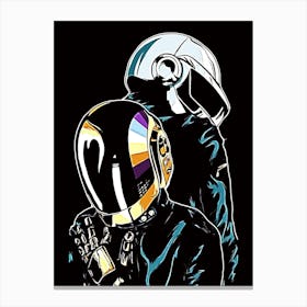 Daft Punk 5 Canvas Print