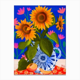 Still Life Sunflowers Canvas Print