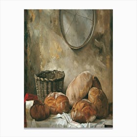 Bread And Bread Canvas Print