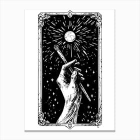 Tarot Card Artist Canvas Print