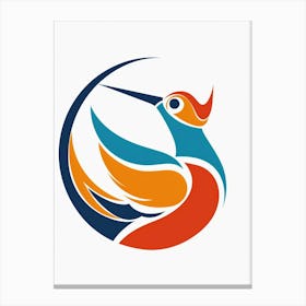 Hummingbird Logo Canvas Print