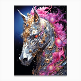 Futuristic Horse 2 Canvas Print