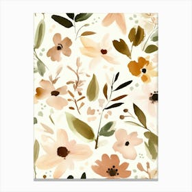 Pastel Flower Collection No 2 Canvas Print