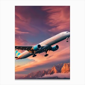 Airliner - Reimagined 1 Canvas Print
