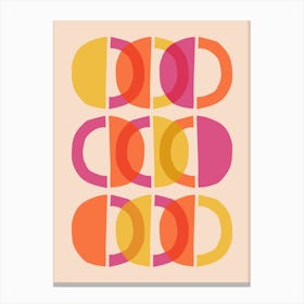 Mid Century Modern Geometric Abstraction Canvas Print