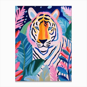 Tiger In The Jungle, Matisse Inspired Canvas Print