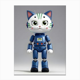 Robot Cat 5 Canvas Print