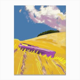 Purple Field Canvas Print