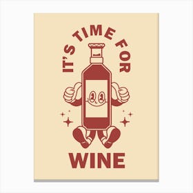 Retro Wall Art Vintage Decor Retro Cartoon Printable Art Retro Vintage Wall Art Wine Trendy Retro Poster Canvas Print