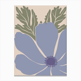 Blue Poppy 1 Canvas Print