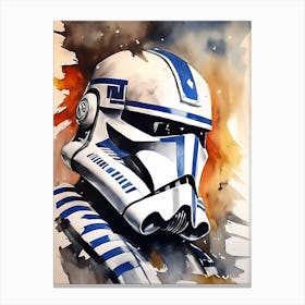 Captain Rex Star Wars Painting (24) Canvas Print