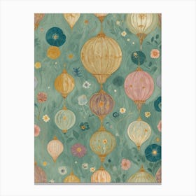 Pastel Lanterns Canvas Print