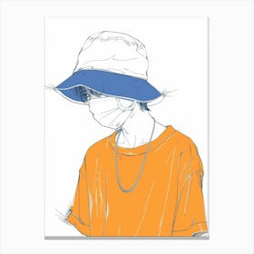 Hat Illustration 2 Canvas Print