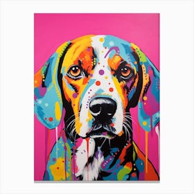 Pop Art Beagle 3 Canvas Print