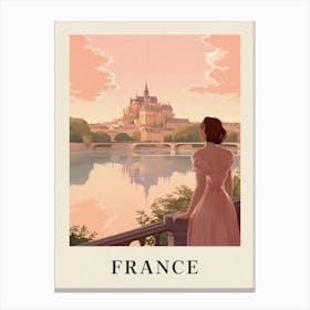 Vintage Travel Poster France 2 Canvas Print