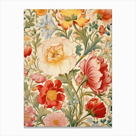 Wallpaper Floral Pattern 5 Canvas Print