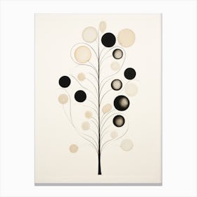 Black And White Tree Canvas Print