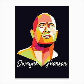 dwayne johnson Canvas Print