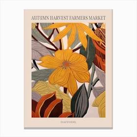 Fall Botanicals Daffodil 1 Poster Canvas Print