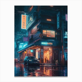 Neon City 8 Canvas Print