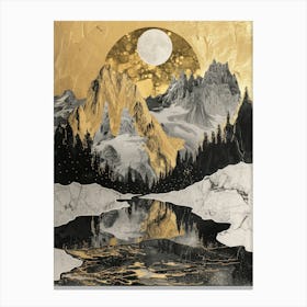 Moonlight Mountain Canvas Print