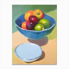 Cranberry Bowl Of fruit Canvas Print
