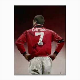 Eric Cantona Manchester United Canvas Print