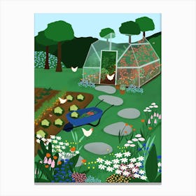 Glasshouse Garden Canvas Print