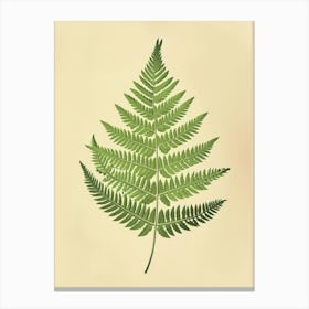 Vintage Illustration Royal Fern 4 Canvas Print