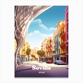 Seville Spain Setas de Sevilla Travel Art Canvas Print