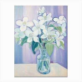 A Vase With Hellebore, Flower Bouquet 4 Canvas Print