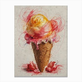 Ice Cream Cone 88 Canvas Print