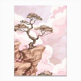 Tree On The Cliff Canvas Print