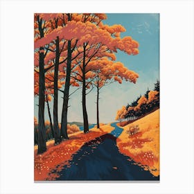 Autumn Road Canvas Print