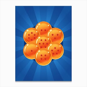 Dragon Ball Z Balls Canvas Print