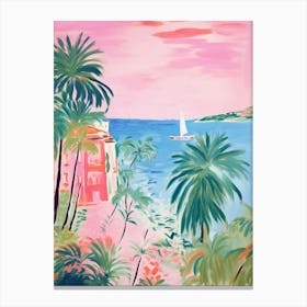 Côte D'Azur Painting Canvas Print