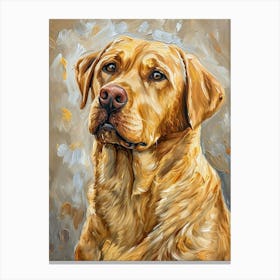 Labrador Retriever Acrylic Painting 9 Canvas Print
