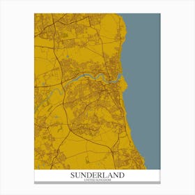 Sunderland Yellow Blue Canvas Print