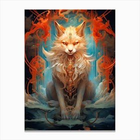 Foxes Canvas Print