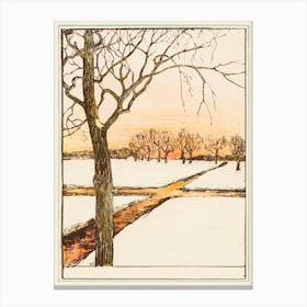 Snow Landscape (1895), Theo Van Hoytema Canvas Print